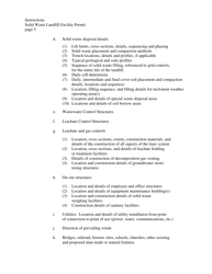Instructions to Person(s) Applying for a Solid Waste Landfill Facility Permit - West Virginia, Page 5
