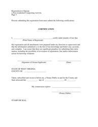 Registration to Operate a Non-residential Composting Activity - West Virginia, Page 5