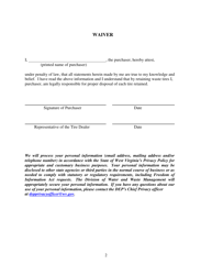 Waiver to Retain Waste Tires - West Virginia, Page 2