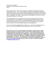 Registration to Operate a Commercial Yard Waste Composting Facility - West Virginia, Page 4