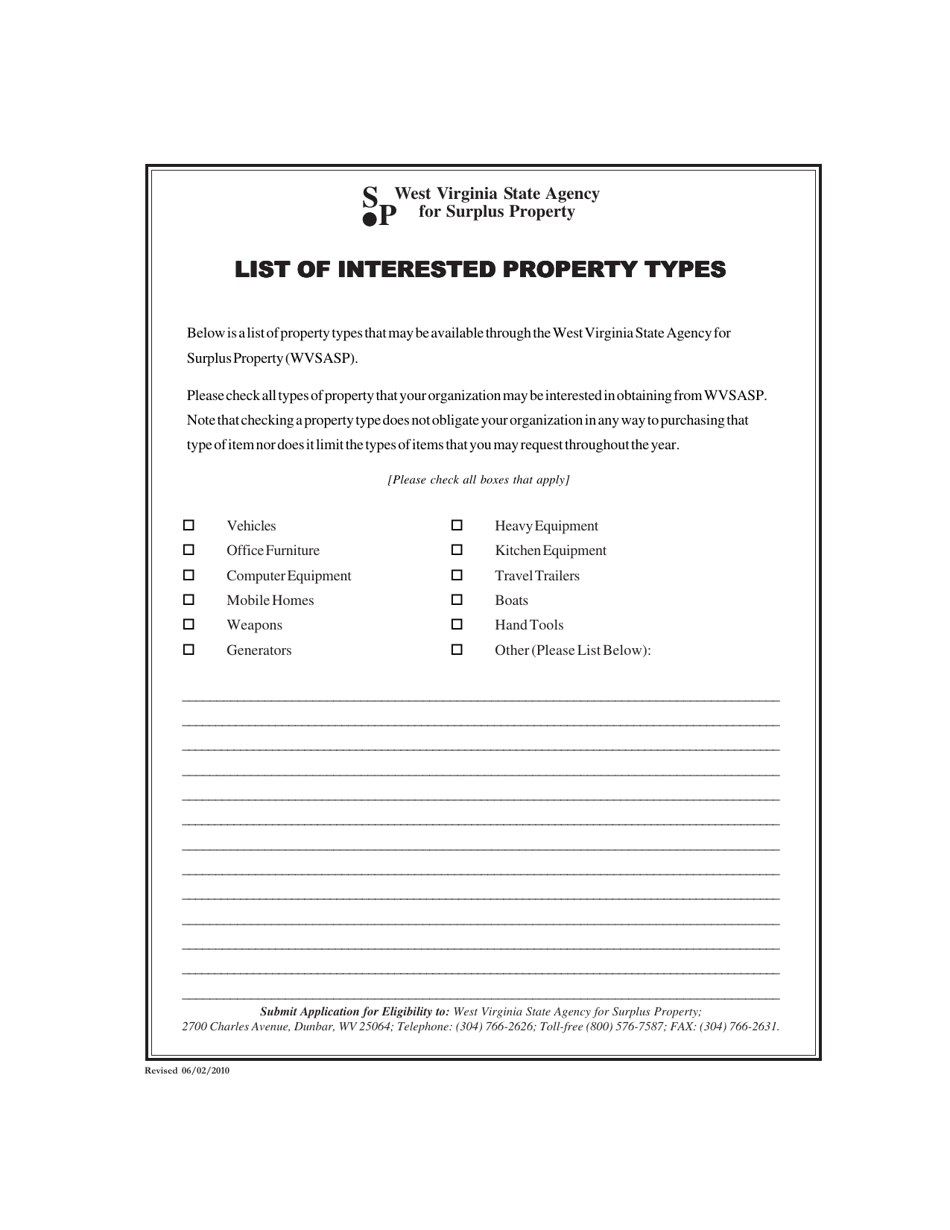 Surplus Application for Eligibility - West Virginia, Page 4