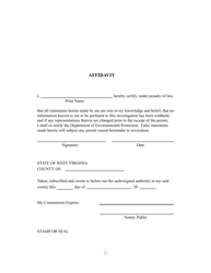 Background Investigation Disclosure Statement Application - West Virginia, Page 12