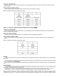 Instructions for Form DOA-11631 Semiannual Bingo Occasion Report - Wisconsin, Page 6