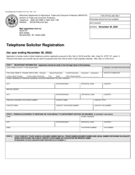 Wisconsin Telephone Solicitor Registration - Wisconsin, Page 3