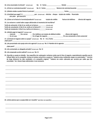 Formulario De Queja - Telecomunicaciones - Wisconsin (Spanish), Page 2
