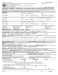 Document preview: Form TR-WM-126 Wisconsin Flammable/Combustible/Hazardous Liquids Tank Installation Application - Wisconsin
