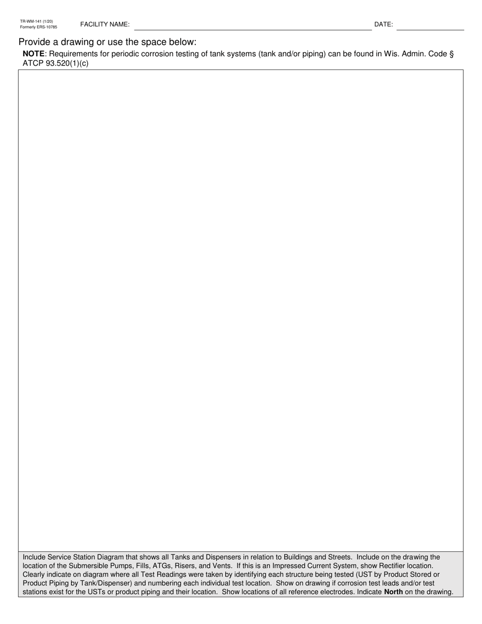 Form TR-WM-141 Ust Corrosion Protection Test / Survey Report - Wisconsin, Page 4