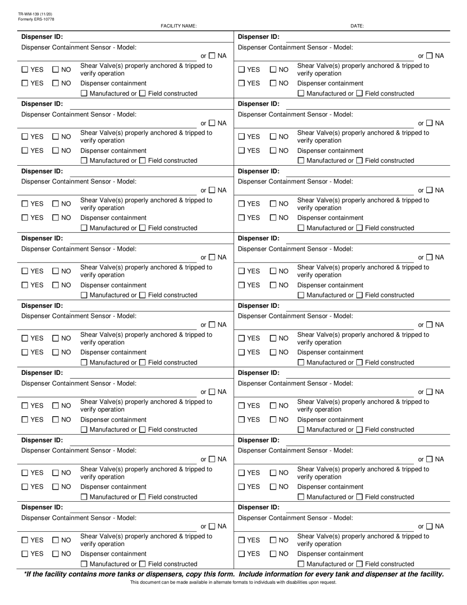 Form TR-WM-139 Underground Tank System Functionality Verification - Wisconsin, Page 4