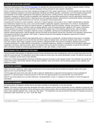 Form TR-WM-159 A/B/C Operator Training Program Approval Application - Wisconsin, Page 2