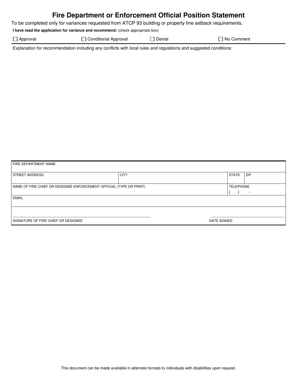 Form TR-WM-129 Petition for Variance Flammable, Combustible, and Hazardous Liquid Storage Tanks and Petroleum Products - Wisconsin, Page 3