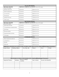 Form TR-WM-54 Weights and Measures Service Company License Application - Wisconsin, Page 4