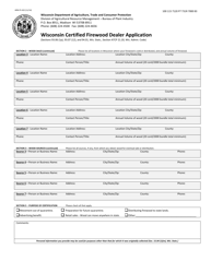 Form ARM-PI-432 Wisconsin Certified Firewood Dealer Application - Wisconsin, Page 3