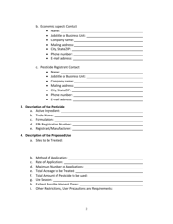 Checklist for Requesting a Section 18 Emergency Exemption From Registration in Wisconsin - Wisconsin, Page 2