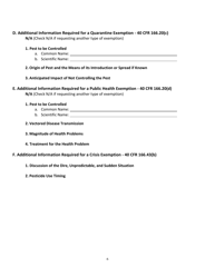 Checklist for Requesting a Section 18 Emergency Exemption From Registration in Wisconsin - Wisconsin, Page 6