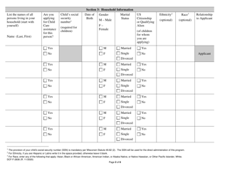 Form DCF-F-2836 Wisconsin Shares Child Care Interview - Wisconsin, Page 2