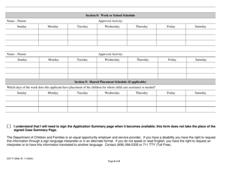 Form DCF-F-2836 Wisconsin Shares Child Care Interview - Wisconsin, Page 6
