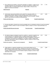 Formulario DCF-F-419-S Solicitud De Revision De Rehabilitacion - Wisconsin (Spanish), Page 5