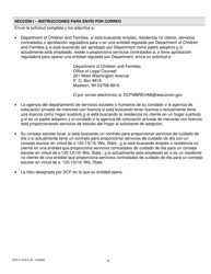 Formulario DCF-F-419-S Solicitud De Revision De Rehabilitacion - Wisconsin (Spanish), Page 9