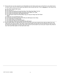 Form DCF-F-419-H Rehabilitation Review Application - Wisconsin (Hmong), Page 3