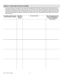 Form DCF-F-419-H Rehabilitation Review Application - Wisconsin (Hmong), Page 4