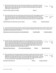 Form DCF-F-419-H Rehabilitation Review Application - Wisconsin (Hmong), Page 5