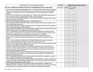 Formulario DCF-F-CFS0070-S Lista De Verificacion De La Licencia Inicial - Campamentos De Dia - Wisconsin (Spanish), Page 14