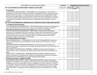 Formulario DCF-F-CFS0070-S Lista De Verificacion De La Licencia Inicial - Campamentos De Dia - Wisconsin (Spanish), Page 6