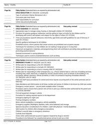 Form DCF-F-CFS2048-E Policy Checklist - Group Child Care Centers - Wisconsin, Page 3