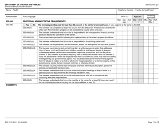 Form DCF-F-CFS2241 Initial Licensing Checklist - Family Child Care Centers - Wisconsin, Page 13