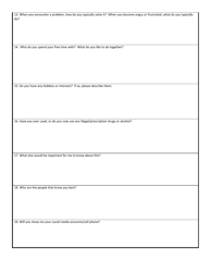 Wisconsin School Threat Assessment Form - Phase I - Person of Concern Interview - Wisconsin, Page 3