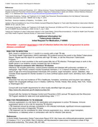 Form F-00905 Tuberculosis Infection Initial Request for Medication - Wisconsin, Page 3