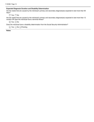 Form F-00366 Wisconsin Adult Long Term Care Functional Screen (Ltcfs) - Wisconsin, Page 12