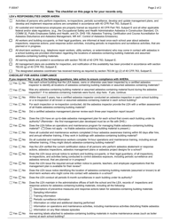 Form F-00047 Designated Asbestos Coordinator - Local Education Agency (Lea) - Wisconsin, Page 2