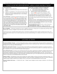 Form DJ-LE-287R &quot;Renewal Application for Concealed Weapon License&quot; - Wisconsin