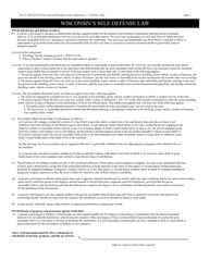 Form DJ-LE-287R Renewal Application for Concealed Weapon License - Wisconsin, Page 4