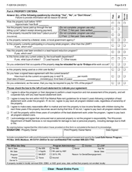 Form F-02610A Rental Property - Lead-Safe Homes Program Application - Wisconsin, Page 2