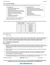 Form F-02610B Occupant Worksheet - Lead-Safe Homes Program Application - Wisconsin, Page 2