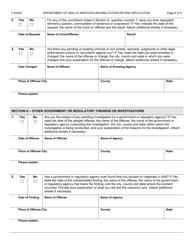 Form F-83263 Rehabilitation Review Application - Wisconsin, Page 6