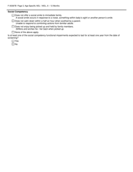 Form F-00367B &quot;Age-Specific Adl/Iadl Answer Choices for Children's Long-Term Support Programs Age: 6 - 12 Months&quot; - Wisconsin, Page 3