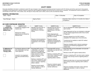 Form F-42014 Acuity Index - Wisconsin