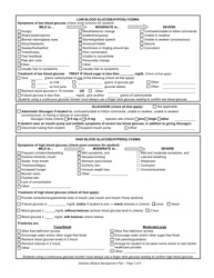 Form F-43013 Diabetes Medical Management Plan - Wisconsin, Page 2