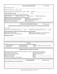 Form F-43013 Diabetes Medical Management Plan - Wisconsin, Page 3