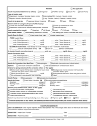 Form F-43013 Diabetes Medical Management Plan - Wisconsin, Page 4