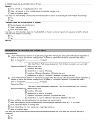 Form F-00367G Age-Specific Adl/Iadl Answer Choices for Children&#039;s Long-Term Support Programs Age: 4-6 Years - Wisconsin, Page 2