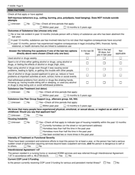 Form F-00258 Functional Eligibility Screen for Mental Health and Mental Health &amp; Aoda (Co-occurring) Services - Wisconsin, Page 9