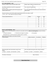 Form F-02242 Hepatitis a High-Risk Occupations Questionnaire - Wisconsin, Page 3