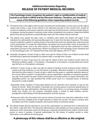 DMA Form 8 Authorization for Disclosure or Exchange of Confidential Medical Records - Wisconsin, Page 2