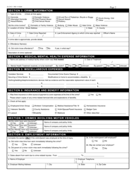 Form DJ-CVC-1 Crime Victim Compensation Application - Wisconsin, Page 3
