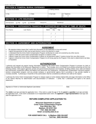 Form DJ-CVC-1 Crime Victim Compensation Application - Wisconsin, Page 4