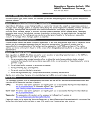 Form 3400-220 Delegation of Signature Authority (Dsa) - Wpdes General Permit Discharge - Wisconsin, Page 3